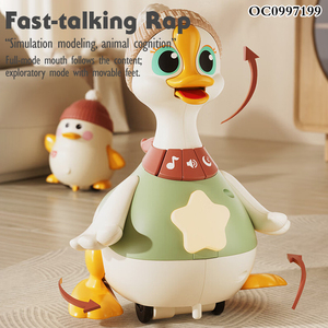 B/O đu theo mẹ Vịt Nhựa điện vịt Đồ chơi cho bé với ánh sáng âm nhạc - Product Image 5