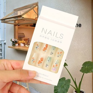 Autocollants pour ongles, 12 pièces, auto-adhésifs, forme ronde, longueur moyenne, pour usage général - Product Image 3