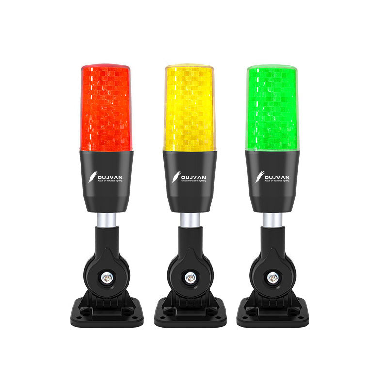 OJ-Q3X 3-color Foldable Base with Buzzer 3w 24 Volt LED Machine Work Light