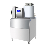 Machine à glace en flocons commerciale en acier inoxydable pour supermarchés et transformation alimentaire
