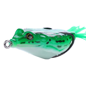 Leurre de pêche en plastique de haute qualité, vente chaude, 5,5 cm, 12,5 g, appâts de pêche vifs, appâts artificiels souples pour grenouilles, appâts de pêche pour la surface de l'eau - Product Image 2