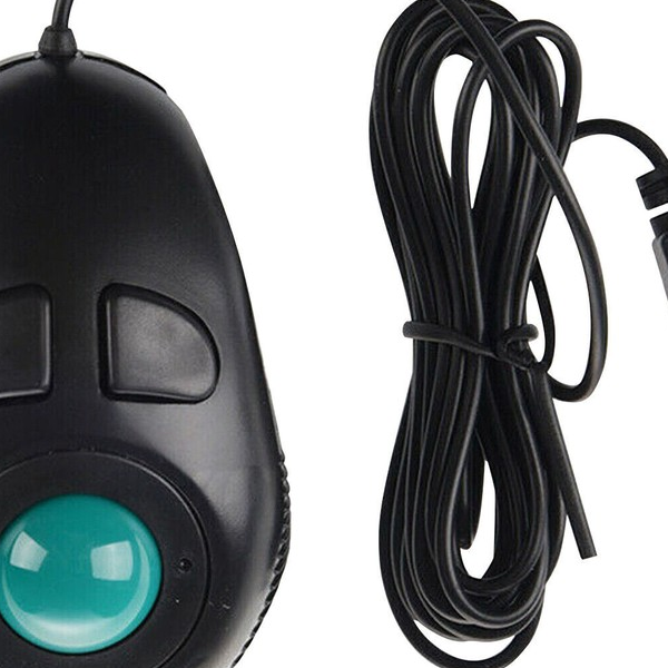 Stock Wired Trackball Portable Pc Laptop Held Mice Plc