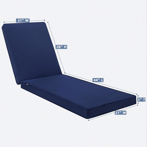 Chaises longues <span class=keywords><strong>de</strong></span> piscine <span class=keywords><strong>de</strong></span> patio imperméables personnalisées Coussins <span class=keywords><strong>de</strong></span> chaise longue d'extérieur en mousse avec revêtement amovible - Product Image 2