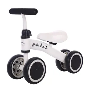 2023 wholesales समायोज्य संभाल/सीट चार पहियों बच्चों संतुलन बाइक पेडल बिना बच्चों की सवारी पर मिनी बाइक