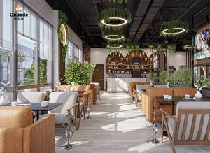 Quiosco Moderno para Cafetería y Restaurante |   Mostradores y Accesorios de Exhibición de Diseño Personalizado |   Servicio de Construcción Llave en Mano, Diseño de Mostrador para Cafetería - Product Image 2
