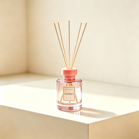 Diffuseur à bâtonnets en rotin, désodorisant d'intérieur, bouteille en verre coloré, parfum longue durée pour la décoration intérieure