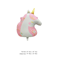 Nouveauté Ballons en aluminium mats motifs Otter, Unicorn, White Dove, Cartoon pour décoration de fête d'anniversaire d'enfants, Fournisseur de fête tout-en-un