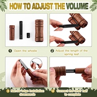 Décoy de canard en bois avec sifflet sonore, accessoire de chasse, appât vocal pour chasseurs