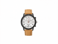 Montre mécanique Hyf Miyota 42 mm, chronographe, boîtier en acier inoxydable, bracelet en cuir 20 mm, cadran analogique décontracté pour homme, verre minéral