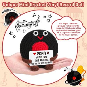 <span class=keywords><strong>Cadeau</strong></span> de musique en vinyle au crochet pour le Fête <span class=keywords><strong>des</strong></span> Pères, grand-père et petit-enfant - Idéal pour anniversaire et retraite - Product Image 3