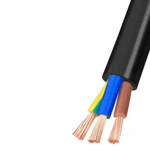 3 İletkenler Premium elektrik teli 1.5MM 2.0MM 2.5MM tel telli PVC kordon bakır kablo RVV tel 3 çekirdek