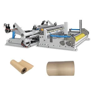 High Speed Jumbo Kraft Paper Roll Slitter Rewinder Machine 1600mm Width