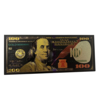 Répliques de billets de 24K en noir argent ou or, nouvelle technologie, billet de collecte américaine 100 dpi, pour cadeaux