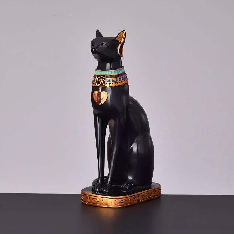Kd185lh-jx large black egyptian cat