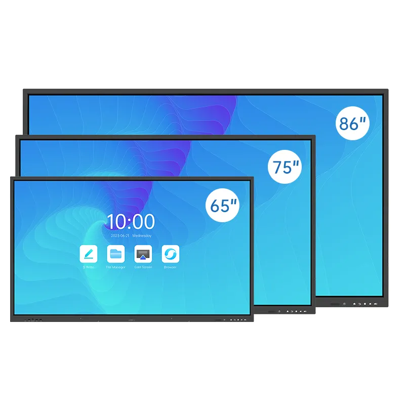 Gaokeview 75 inch 4K bảng thông minh tương tác LCD hiển thị kỹ thuật số thông minh lớp tương tác bảng trắng tương tác giá