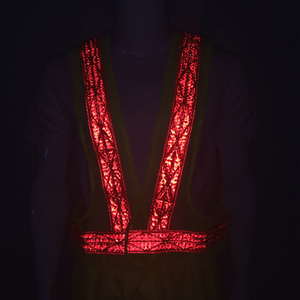 CITICITY Reflective Vest Security High Visibility Vest Adjustable Fishing <b>Net</b> <b>Mesh</b> Safety Vest Belt Waistcoat - Product Image 3