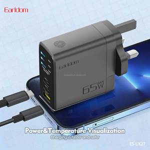 Earldom USB C <b>Charger</b> Fast Charging 65W EU UK PLUG Type C PD QC3.0 Mobile Phone <b>Adapter</b> Multiple Port USB <b>Charger</b> for Phone - Product Image 2