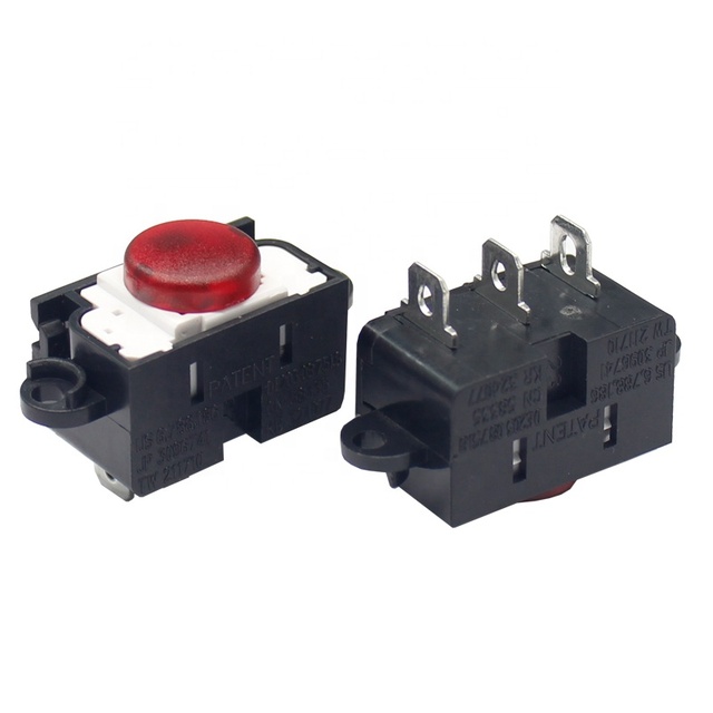 Approach 250V 10A SS-006 Manual Reset Trip Free Red Light Power Strips Circuit Breaker