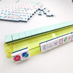 Ensemble <span class=keywords><strong>de</strong></span> Mahjong orange <span class=keywords><strong>de</strong></span> 160 pièces avec étui, tuiles <span class=keywords><strong>de</strong></span> Mahjong américaines complètes, jeu au design Art <span class=keywords><strong>Déco</strong></span>, cadeau unique pour les femmes - Product Image 6