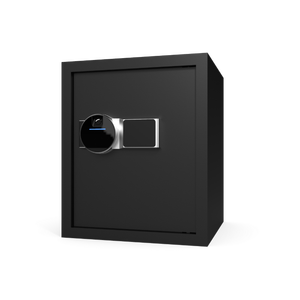 カスタマイズ可能なスチール製指紋認証金庫、電子デジタル＆キーロック付き、ホワイト、オフィス・家庭・ホテル用、盗難防止、高級金庫 - Product Image 1