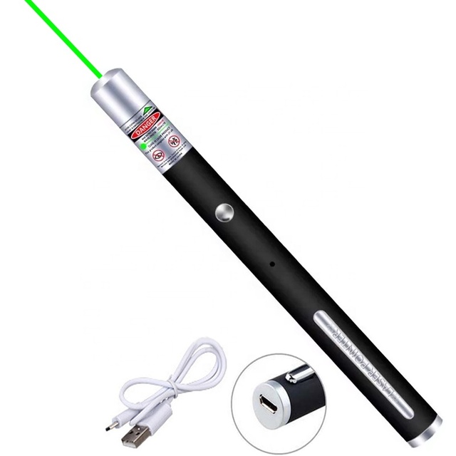 USB Rechargeable Laser Light Green Lasers Blue Laser Pointer for Cats Dogs Pet Interactive Toys