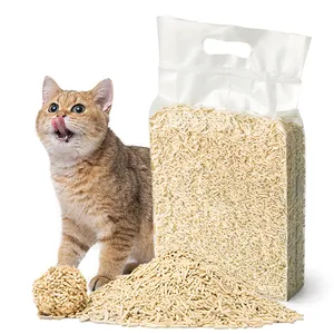 Muawu 100% ナチュラルキャットリター高品質オーガニックコーン1.5 2.0 3.0mm Tofu Plant Soy Cat litter can flush toilCat sand