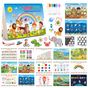 Attività di apprendimento prescolare libro occupato per bambini libro di apprendimento educativo personalizzato per autismo libro tranquillo - Product Image 5