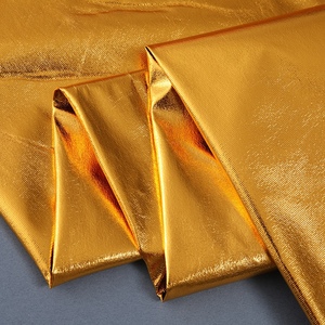 100% <span class=keywords><strong>Polyester</strong></span> vàng-lá phản chiếu óng ánh dệt kim trang trí Vải 190t Lều Túi đồ chơi hàng may mặc trong kho các mặt hàng - Product Image 5