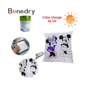 Tinta de Serigrafía Fotocrómica, Sensible a la Luz Solar UV, Cambia de Color, para Impresión de Seguridad en Tela, Textil y Papel - Product Image 5