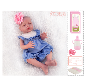 Bambola Reborn FiveStar da 19 Pollici, Giocattolo in Vinile Morbido a Corpo Intero, 48cm, Bambola Realistica con Biberon - Product Image 4