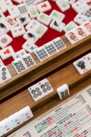 Tuiles de Mahjong de haute qualité de l'Université Texas Tech pour le divertissement