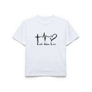 T-shirt Manifici da uomo a maniche corte con stampa serigrafica, casual, 100% cotone, vestibilità regolare, logo frontale, in jersey lavorato a maglia - Product Image 1