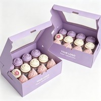 Boîte d'emballage en papier personnalisable de qualité alimentaire pour cupcakes, truffes, chocolats, pains et sushis – Vente en gros à prix abordable