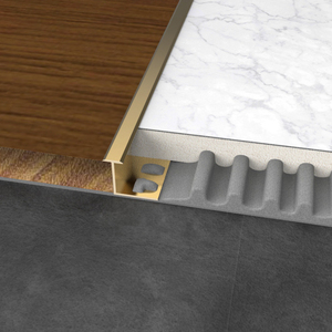 Brass Tile Trim Đồng Tile Profiles T Shape U Shape Góc Vuông Cạnh Bảo Vệ Sàn Phụ Kiện Giá Bán Buôn - Product Image 3