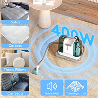 Aspirateur électrique professionnel 3-en-1 compact et portable pour nettoyage à sec et humide, idéal pour la maison, la voiture, les tapis, les sols et les tissus (canapés, etc.)
