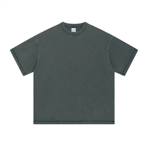 Camiseta Básica de Algodón para <span class=keywords><strong>Hombre</strong></span>, Cuello Redondo, Manga Corta, Talla Grande, Estilo Casual, 240 Gramos, Diseño Liso, Serigrafía - Product Image 4