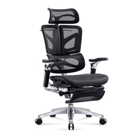 Nouveaux produits, fauteuil de direction pivotant moderne avec accoudoirs 7D, chaise de bureau de luxe, chaise ergonomique en maille pour PDG avec repose-pieds