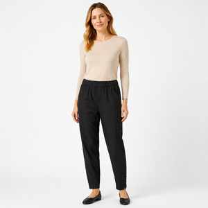 <span class=keywords><strong>Pantaloni</strong></span> Harem Casual da <span class=keywords><strong>Donna</strong></span> alla Moda, <span class=keywords><strong>Neri</strong></span>, Vestibilità Ampia, Vita Elastica Comoda, Joggers - Product Image 1