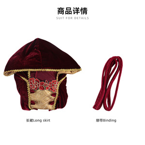 Vestido de Corte Retro Europeo para Mujer, Túnica de Terciopelo con Capucha, Disfraz para Representaciones Escénicas, Cosplay de Reina o Emperatriz - Product Image 3