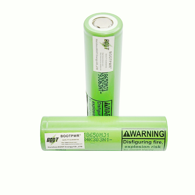 Grade a INR18650 MJ1 Lithium Ion Battery 3.6V 3500mAh 10A Continuous Discharge Rechargeable Flat Top Cell for Power Tools Ebike