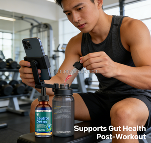 น้ำยาซีโอไลต์ธรรมชาติแบบหยด |   แร่ธาตุเกรดอาหารสำหรับการดีท็อกซ์ประจำวันและการขจัดโลหะหนัก |   สูตรทำความสะอาดเซลล์ - Product Image 3