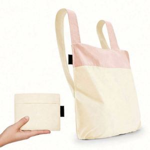 Hot Sell <b>Large</b> Capacity Supermarket Portable Designer Custom Logo Travel Reusable Cotton <b>Canvas</b> Folding Shopping Tote <b>Bag</b> - Product Image 5