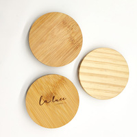 Couvercles ronds en bois hermétiques personnalisés, couvercles en bois de bambou pour bocaux à bougies, bouteilles, tasses, calibre de 6 cm à 10 cm avec joint en silicone