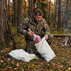 Bolsas Reutilizables y Transpirables para Carne <span class=keywords><strong>de</strong></span> Ciervo, Diseño Enrollable para Caza <span class=keywords><strong>de</strong></span> Ciervos y Caribús, Suministros para la Conservación <span class=keywords><strong>de</strong></span> Carne en Caza al Aire Libre - Product Image 5