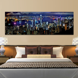 Pósteres <span class=keywords><strong>de</strong></span> paisajes, impresiones <span class=keywords><strong>de</strong></span> estilo moderno, tinta impermeable, uso en interiores, arte <span class=keywords><strong>de</strong></span> pared, pintura en lienzo, escena nocturna <span class=keywords><strong>de</strong></span> la ciudad, imágenes decorativas - Product Image 4
