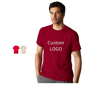 T-shirt en coton uni pour homme, tee-shirt basique décontracté personnalisé - Product Image 1