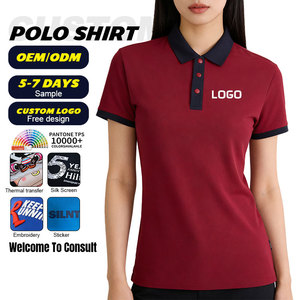 <span class=keywords><strong>Polo</strong></span> da Uomo OEM Trendy a Maniche Corte con Colletto Bicolore per Abbigliamento Business Casual - Product Image 2