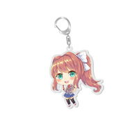 Doki Doki – porte-clés de dessin animé du Club de littérature Sayori, figurines jouets pour femmes, breloques Kawaii, Action, poupée, décoration, cadeau, porte-clés