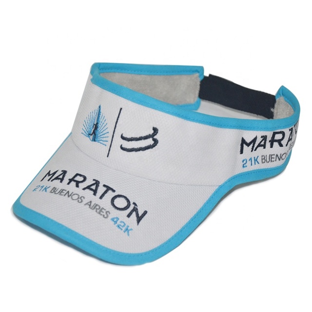 Manufacture Professional Sports Triathlon Polyester Quick-dry Visor Cap Lightweight Running Visor