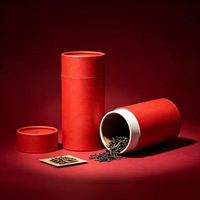 Tube en papier pour thé à étanchéité excellente, matériau de qualité alimentaire, boîte ronde en papier à joint hermétique, anti-poussière pour l'emballage des feuilles de thé séchées